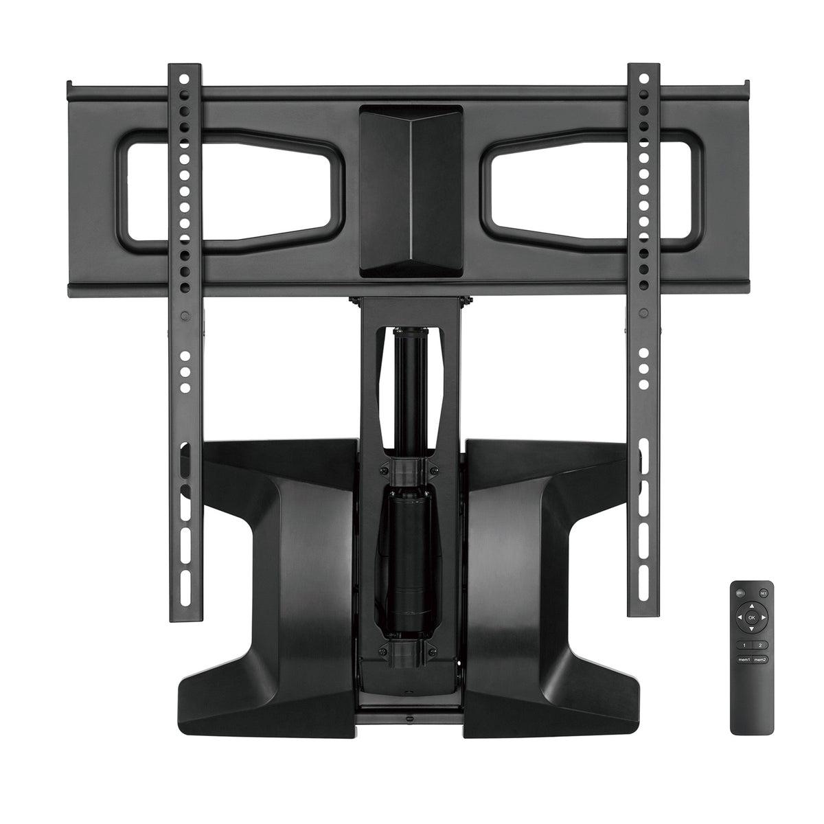 Support Mural TV Avec ÉtAGère En Verre Maclean MC771 | Pour écrans 23-42" VESA 200x200 | Inclinaison + Rotation | Jusqu'à 30 Kg