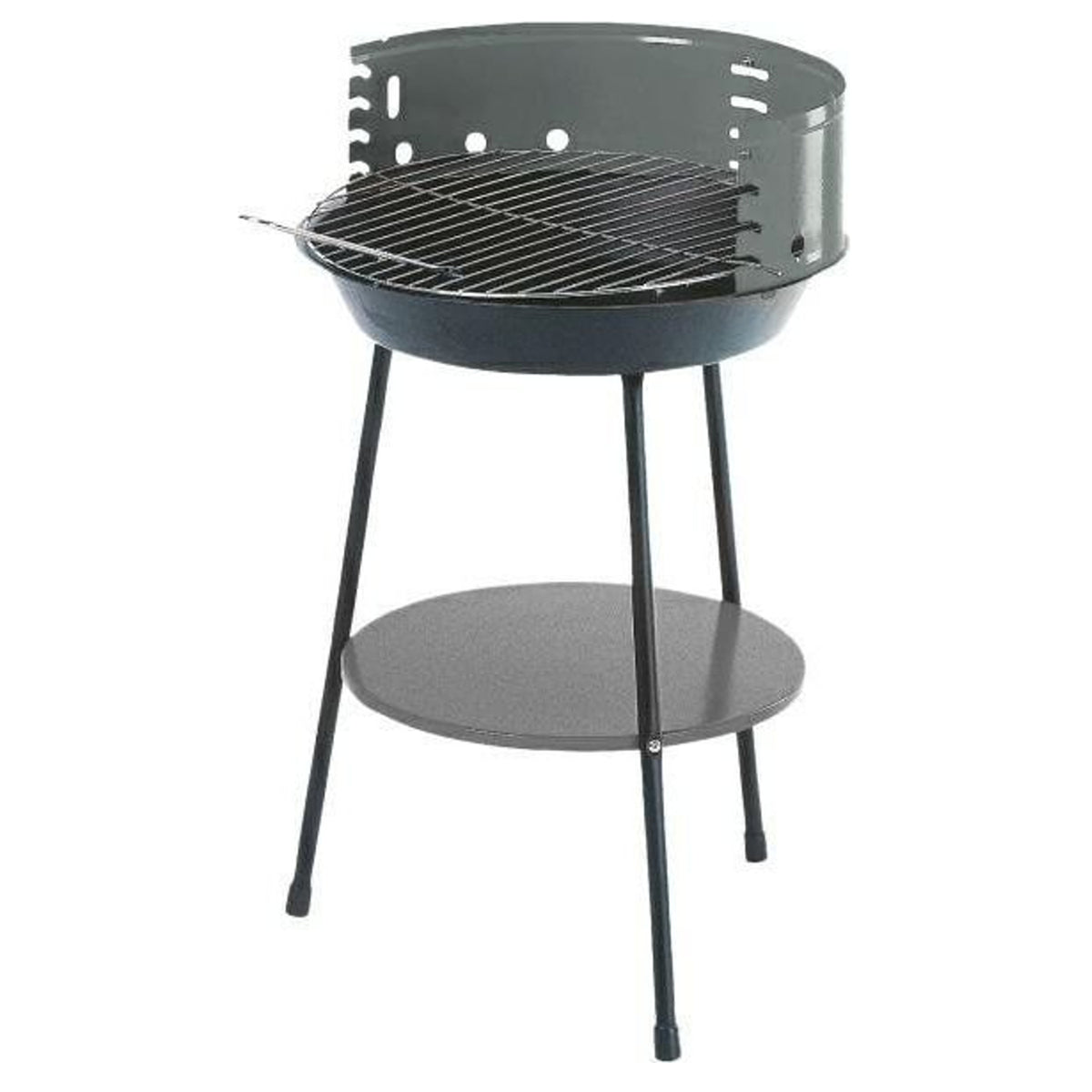 Master Grill MG915 Garden Grill with Lower Shelfl Charcoal Grill 35cm