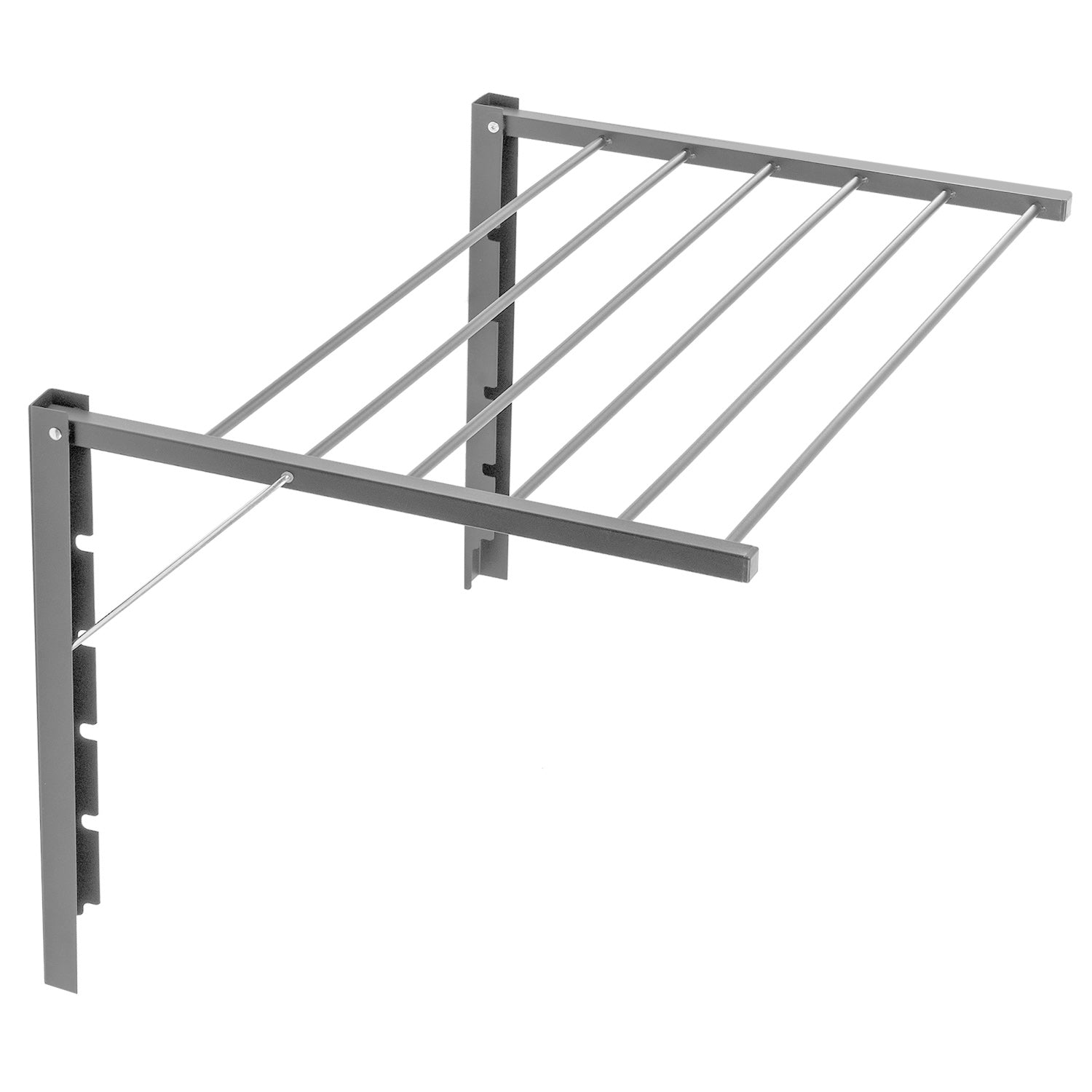 KADAX Séchoir à Linge Mural Extensible 50 Cm – Gain De Place Malin, 6 Échelons Robuste Pour Serviettes, Lingerie & Petits Vêtements