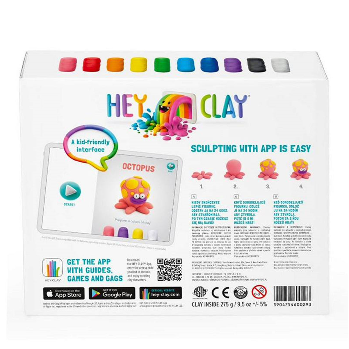 Hey clay squalo kit piccolo argilla morbida creativa