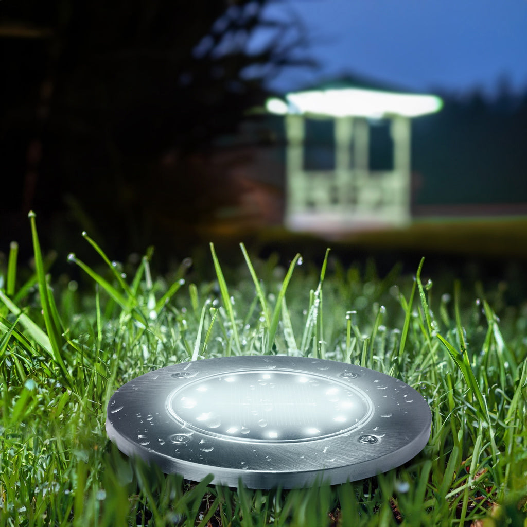 12x Lampes solaires LED pour jardin et éclairage extérieur