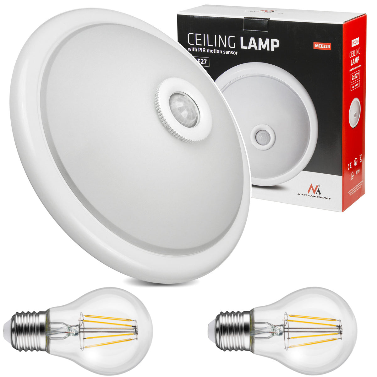 Lamp Ampoule LED avec Sensor detecteur de mouvement E27 Energy