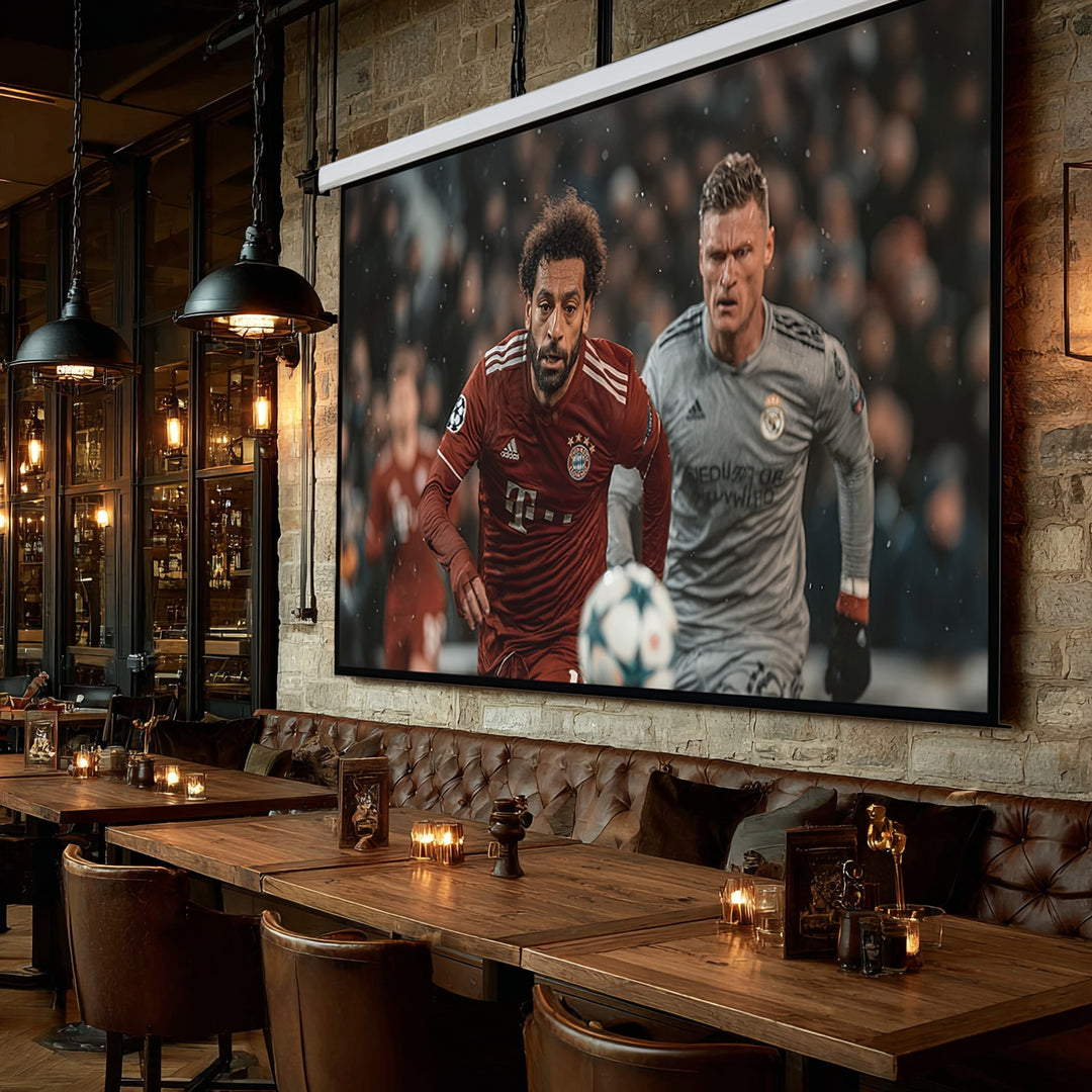 Maclean Electric Projection Screen, Wall-Mount with Remote Control, 135", 300x168cm, 16:9, MC-561