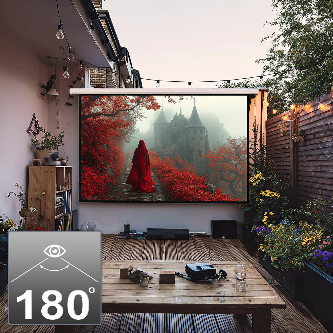 Maclean Electric Projection Screen, Wall-Mount with Remote Control, 135", 300x168cm, 16:9, MC-561