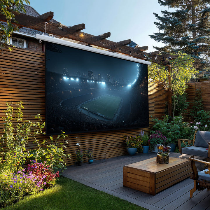 Maclean Electric Projection Screen, Wall-Mount with Remote Control, 135", 300x168cm, 16:9, MC-561