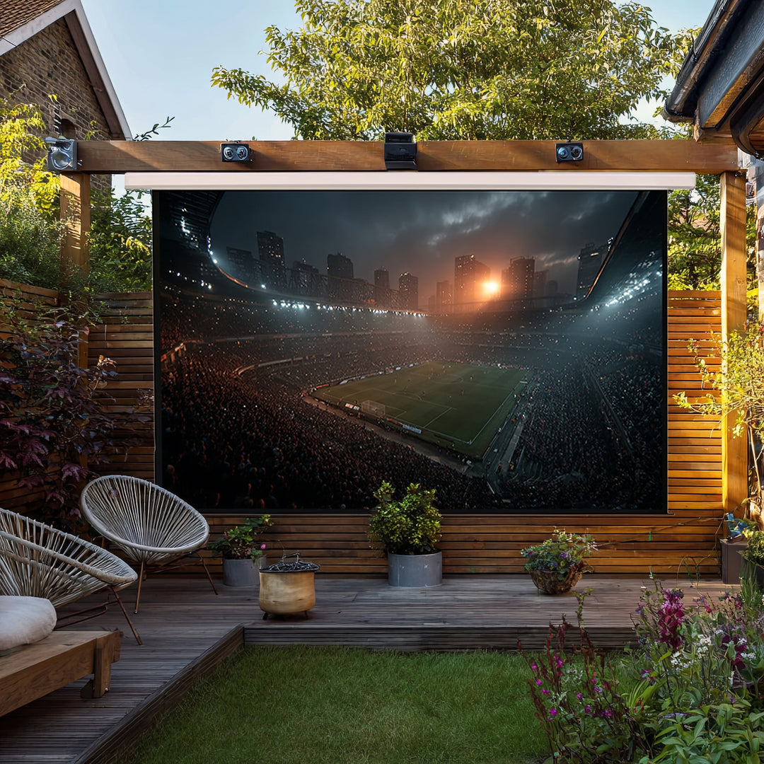 Maclean Electric Projection Screen, Wall-Mount with Remote Control, 135", 300x168cm, 16:9, MC-561