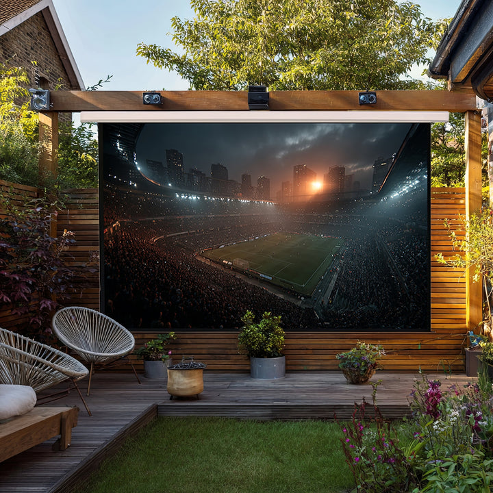 Maclean Electric Projection Screen, Wall-Mount with Remote Control, 135", 300x168cm, 16:9, MC-561