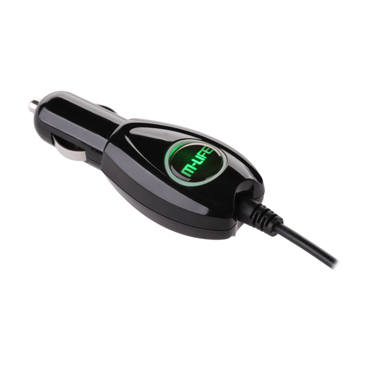 Compact 800mAh M-Life Car Charger with Spiral MicroUSB Cable