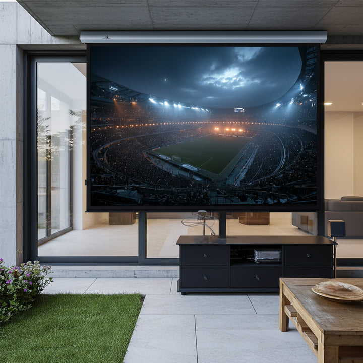 Maclean MC-591 Home Cinema Set Screen 240x180cm + Projector Mount Rollo Full HD 3D 4K