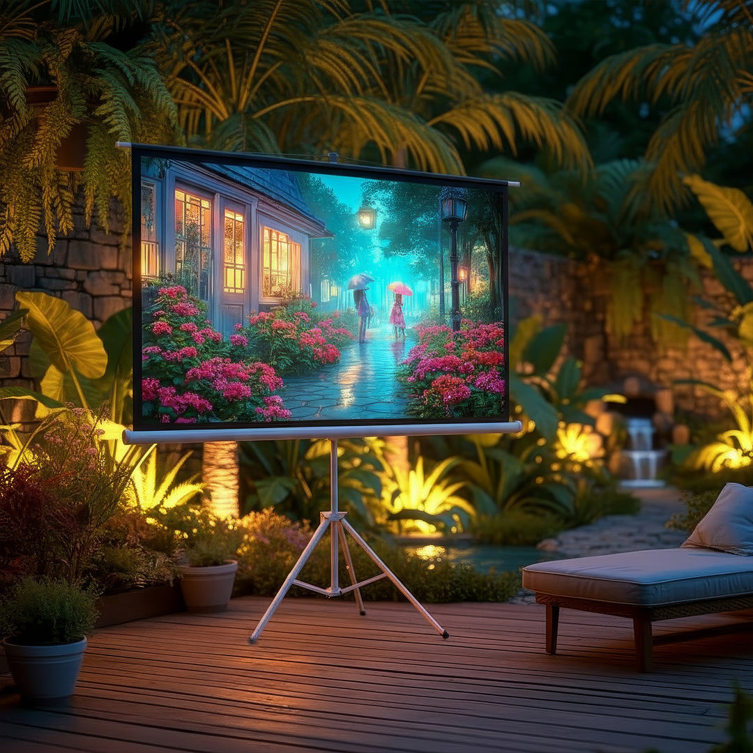 Maclean projection screen, diagonal 100 inches, 200x150 cm, on a stand, 4:3 format, MC-595
