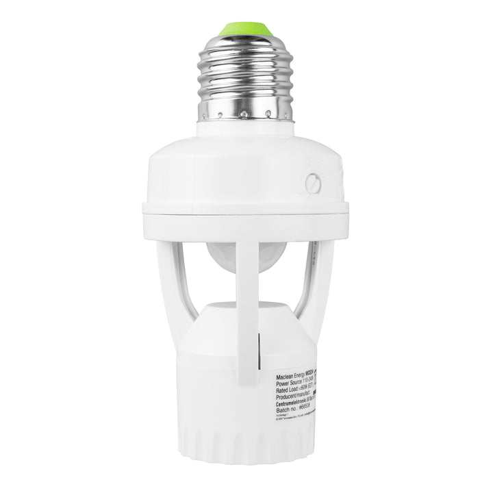 PIR Infrared Motion Sensor Detector Lamp Bulb Holder E27 LED Light Socket Switch MCE24
