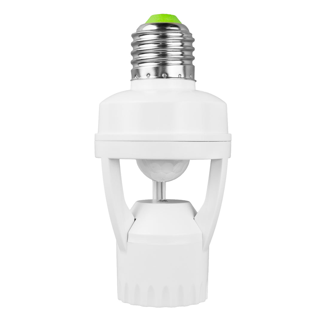 PIR Infrared Motion Sensor Detector Lamp Bulb Holder E27 LED Light Socket Switch MCE24