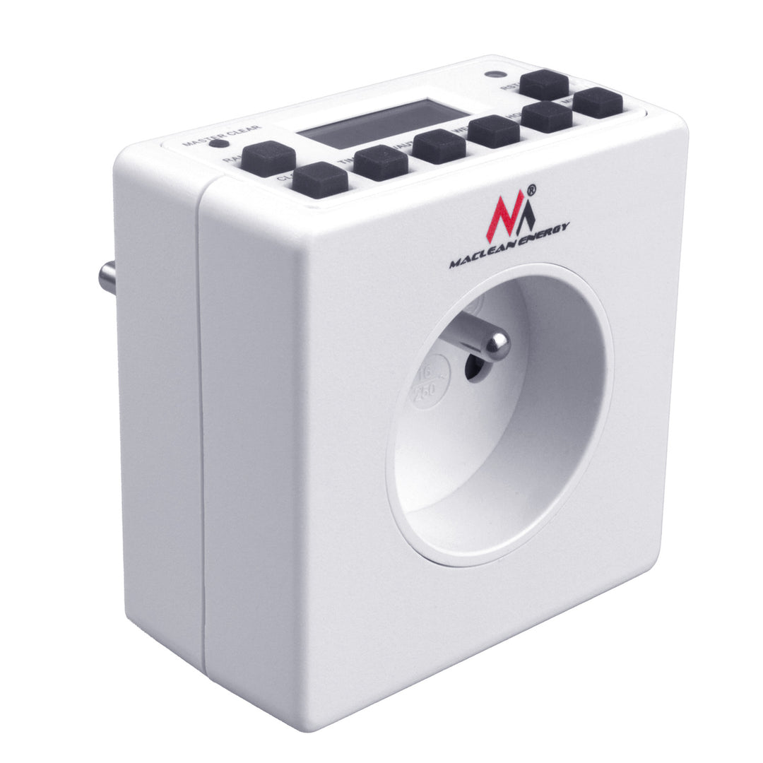 Maclean Energy MCE30 Programmierbare digitale Zeitschaltuhr 3600W 10 Programme