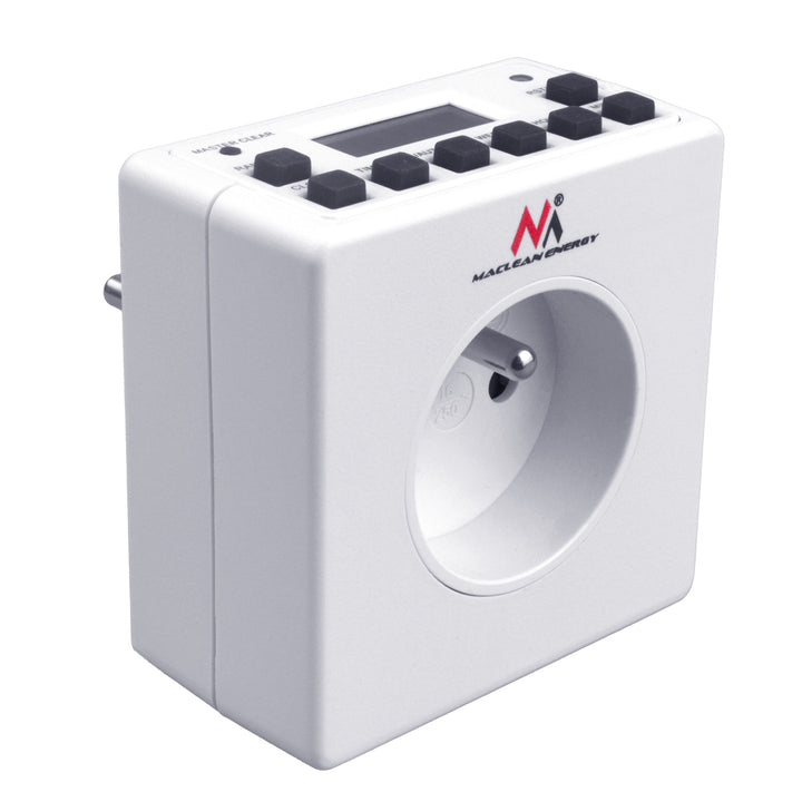 Maclean Energy MCE30 Programmierbare digitale Zeitschaltuhr 3600W 10 Programme