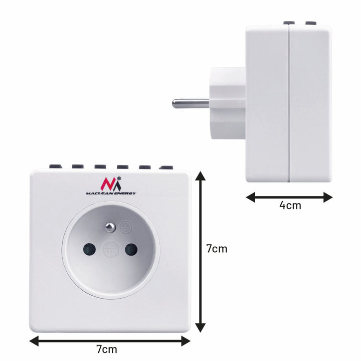 Maclean Energy MCE30 Programmierbare digitale Zeitschaltuhr 3600W 10 Programme