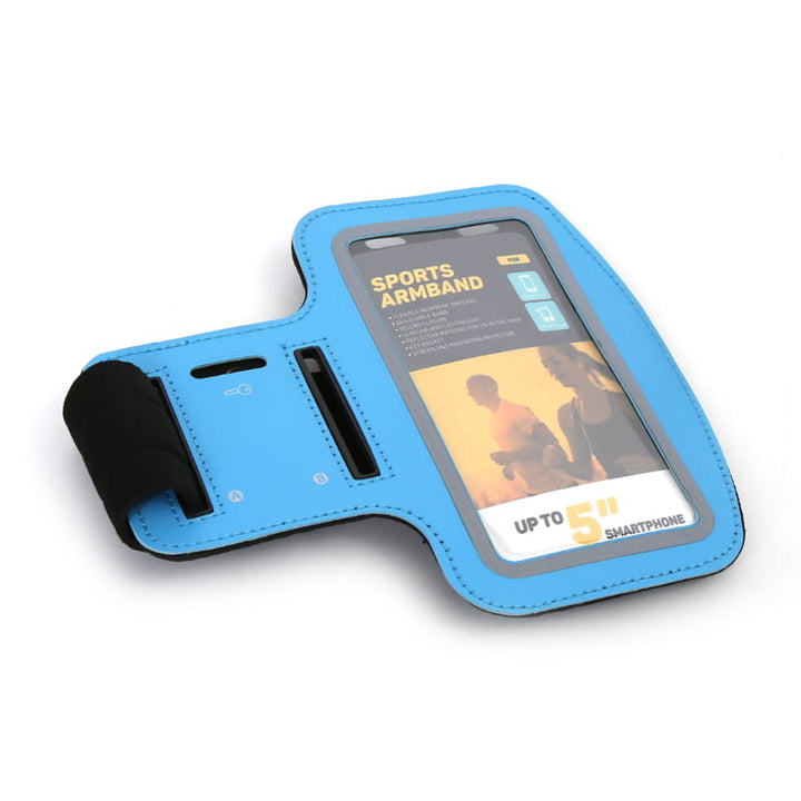 5'' smartphone case with shoulder strap blue Platinet 42054