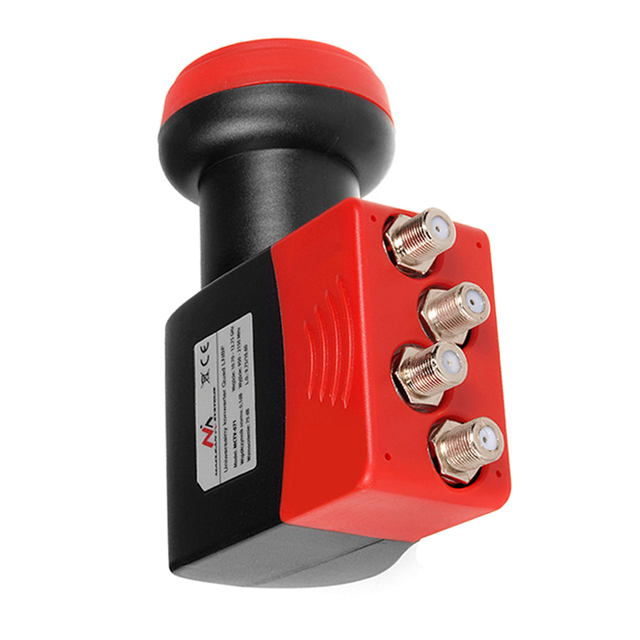 Maclean MCTV-671 Satellite Converter LNB SAT Quad High Gain Full HDTV Aerial 4 Way Universal