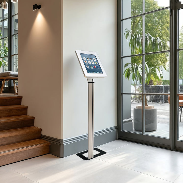 Maclean MC-645 Anti Theft Floor Tablet Stand Secure Lock Universal Display VESA iPad Samsung Galaxy