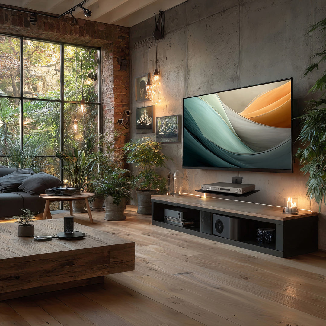 Maclean MC-663 Wandregal 1-Fach Glasregal 8kg Wandhalterung für DVD Player Spielconsolen HiFi Halterung Hängeregal