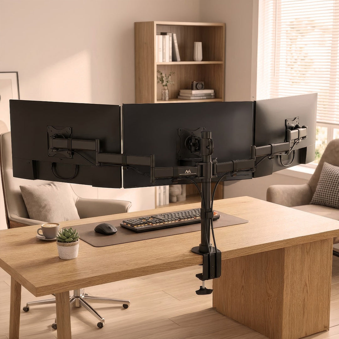 MacLean MC - 691 tre trípode 3 soporte de visualización soporte de escritorio brazo de montaje de escritorio 13 "- 27" 8 kg