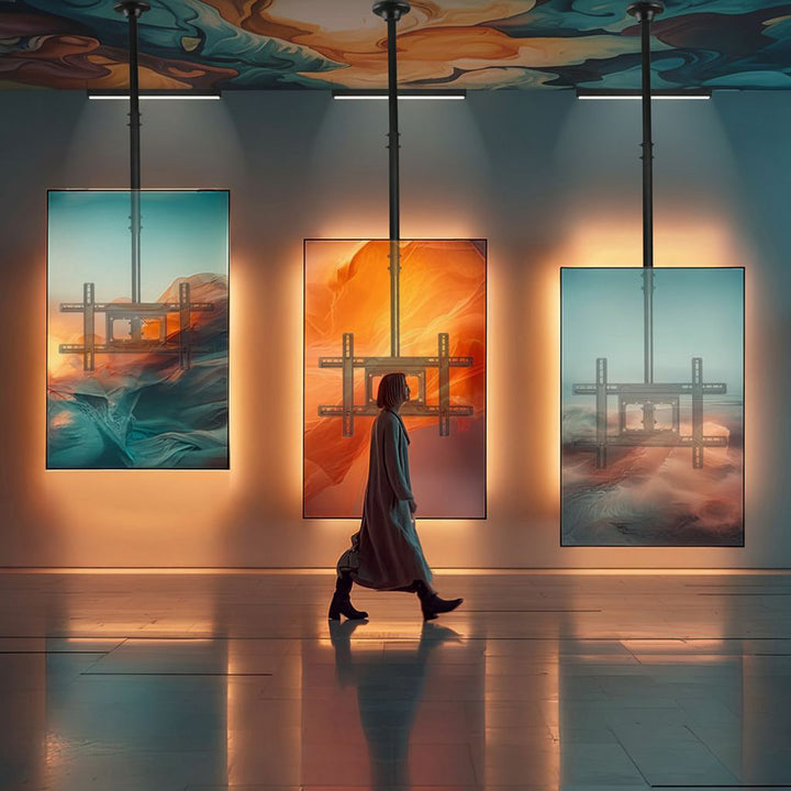 Maclean MC-803 Universal TV Bracket Ceiling Mount LCD OLED QLED Plasma 23'' - 100" 50kg VESA