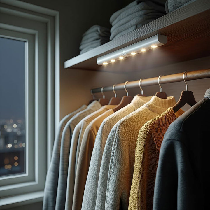 Maclean Energy MCE123 LED-Küchenlampe mit Bewegungssensor länglich silber