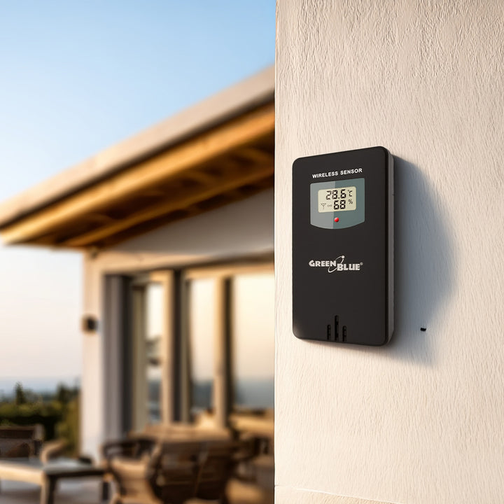 Wireless Weather Station WiFi Outdoor Temperature Sensor LCD Display IPX4