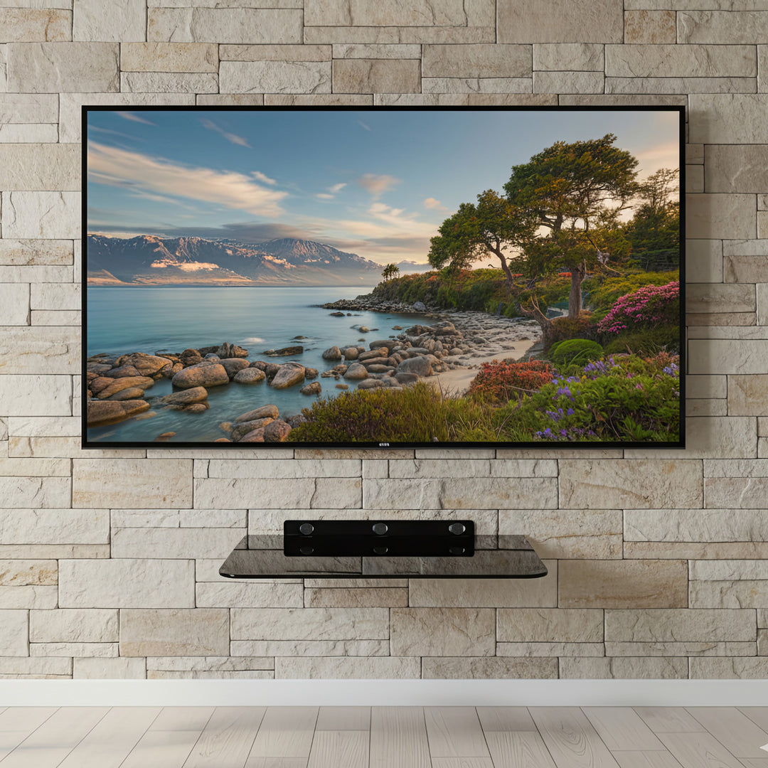 Maclean - MC-738 - A single shelf for DVD up to 10kg 350 x 250mm Black