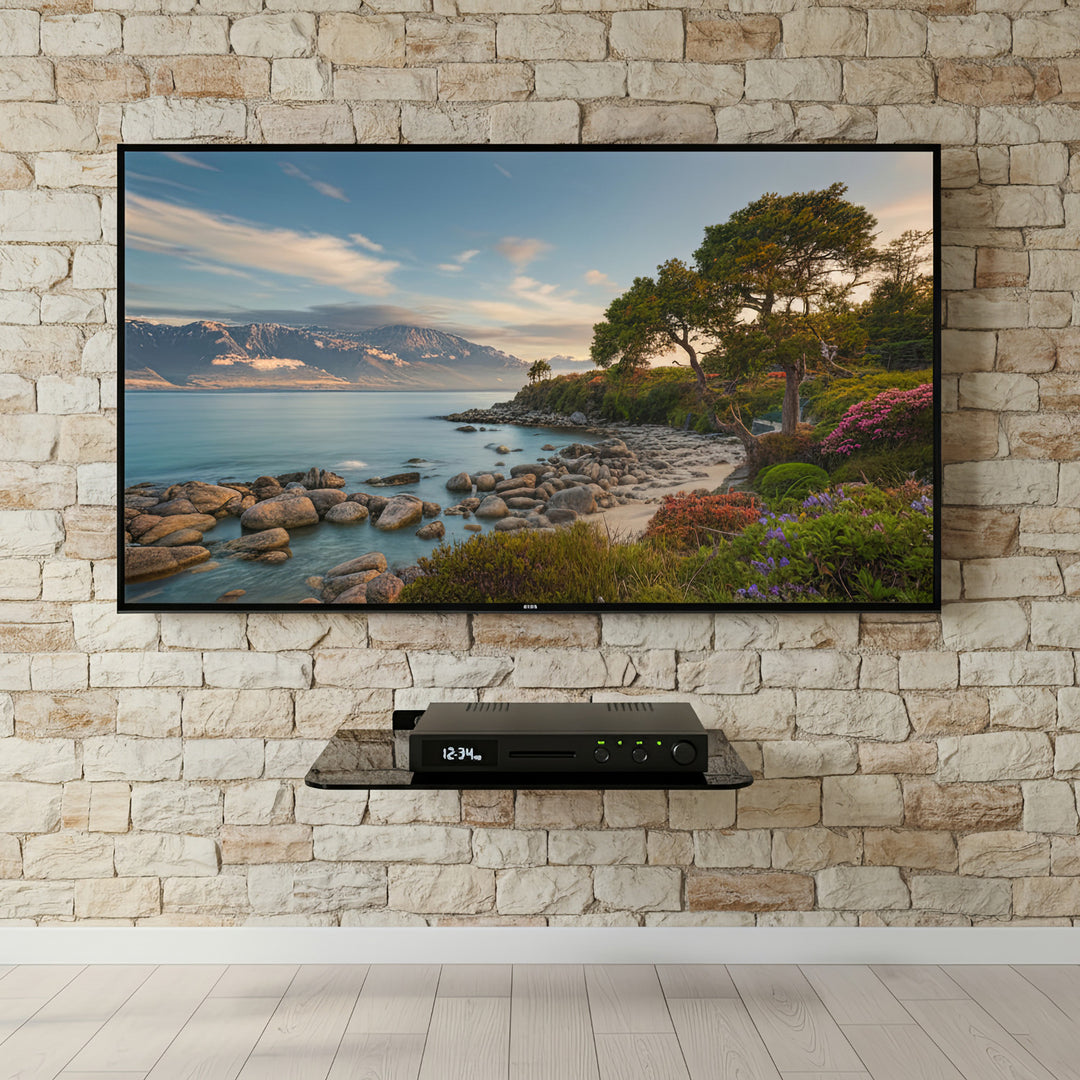 Maclean - MC-738 - A single shelf for DVD up to 10kg 350 x 250mm Black