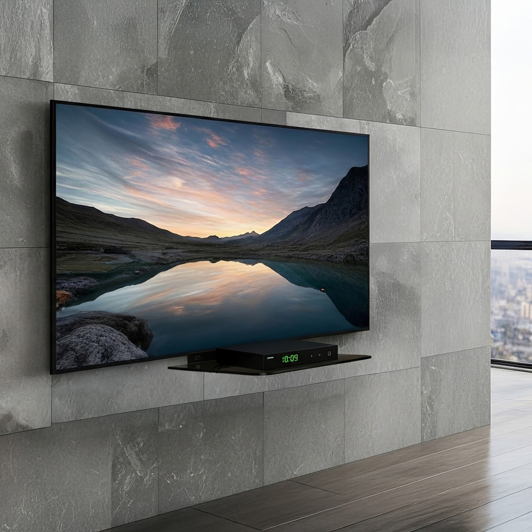 Maclean - MC-738 - A single shelf for DVD up to 10kg 350 x 250mm Black