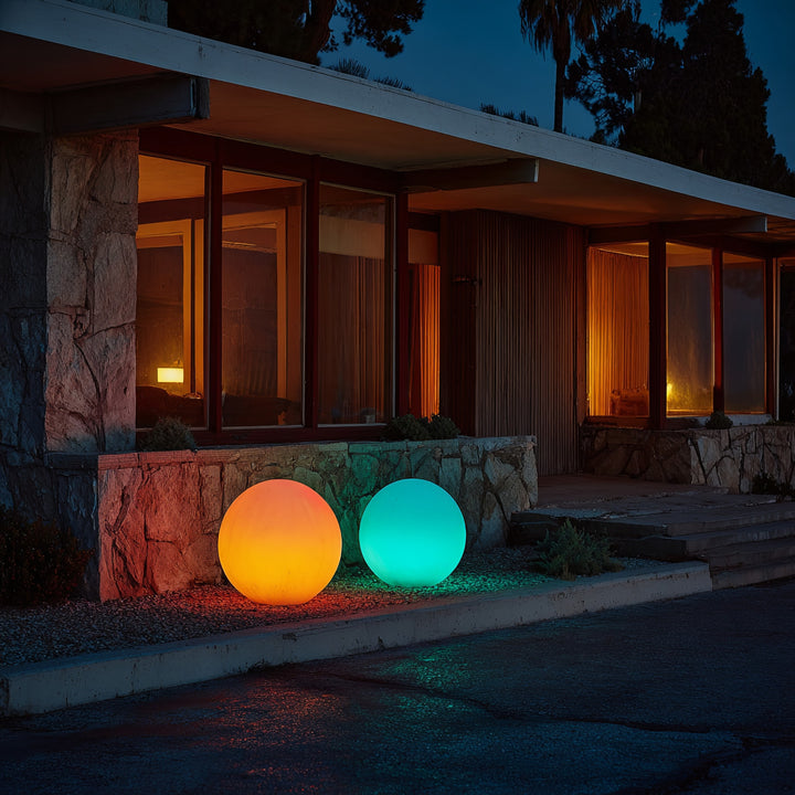 Lampe LED sur pied solaire de jardin GreenBlue GB167 30x30x63cm