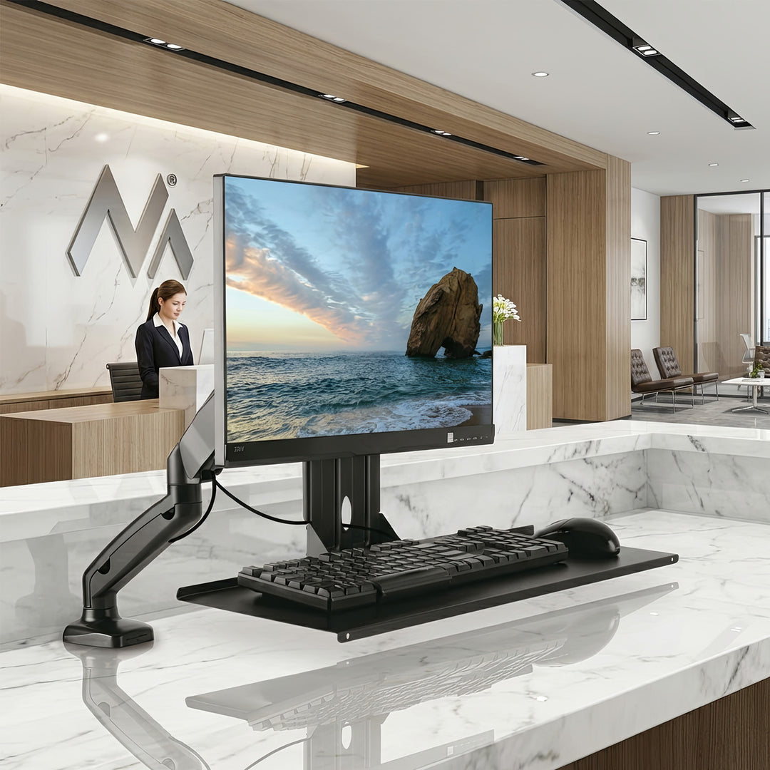 Maclean MC-756 Keyboard Mouse Tray Monitor Mount Bracket Holder VESA Standard Mounting