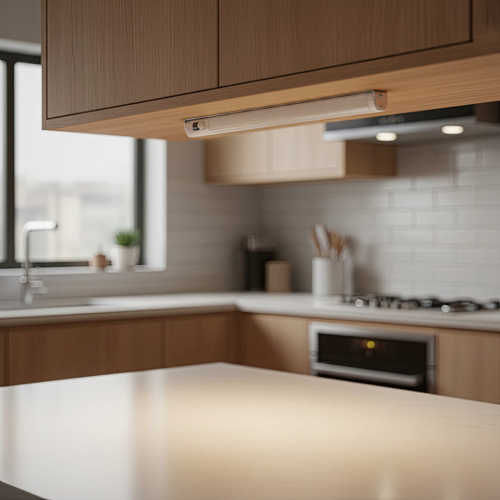 Maclean Energy MCE166 Under Shelf LED Light with PIR Motion Sensor Battery Powered Wireless