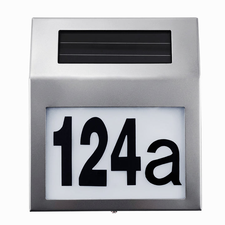 Maclean MCE172 Solar LED Lamp Light Door House Number Waterproof Saving Energy Stainless Steel