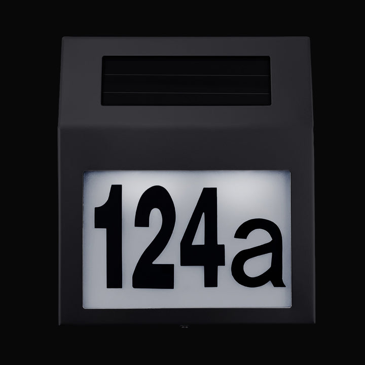 Maclean MCE172 Solar LED Lamp Light Door House Number Waterproof Saving Energy Stainless Steel