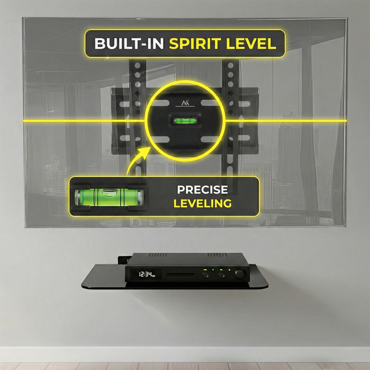 Maclean MC-777 Wall TV Bracket Universal Holder 13'' - 50" 35kg VESA Solid Metal Easy Assembly