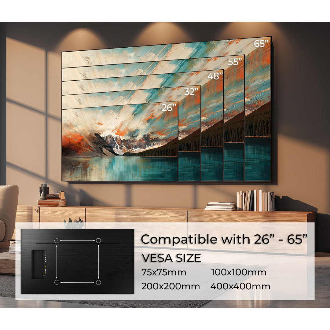 Maclean MC-778 TV Wall Mount Bracket Universal Holder 26" -65" 45kg VESA LCD LED Plasma