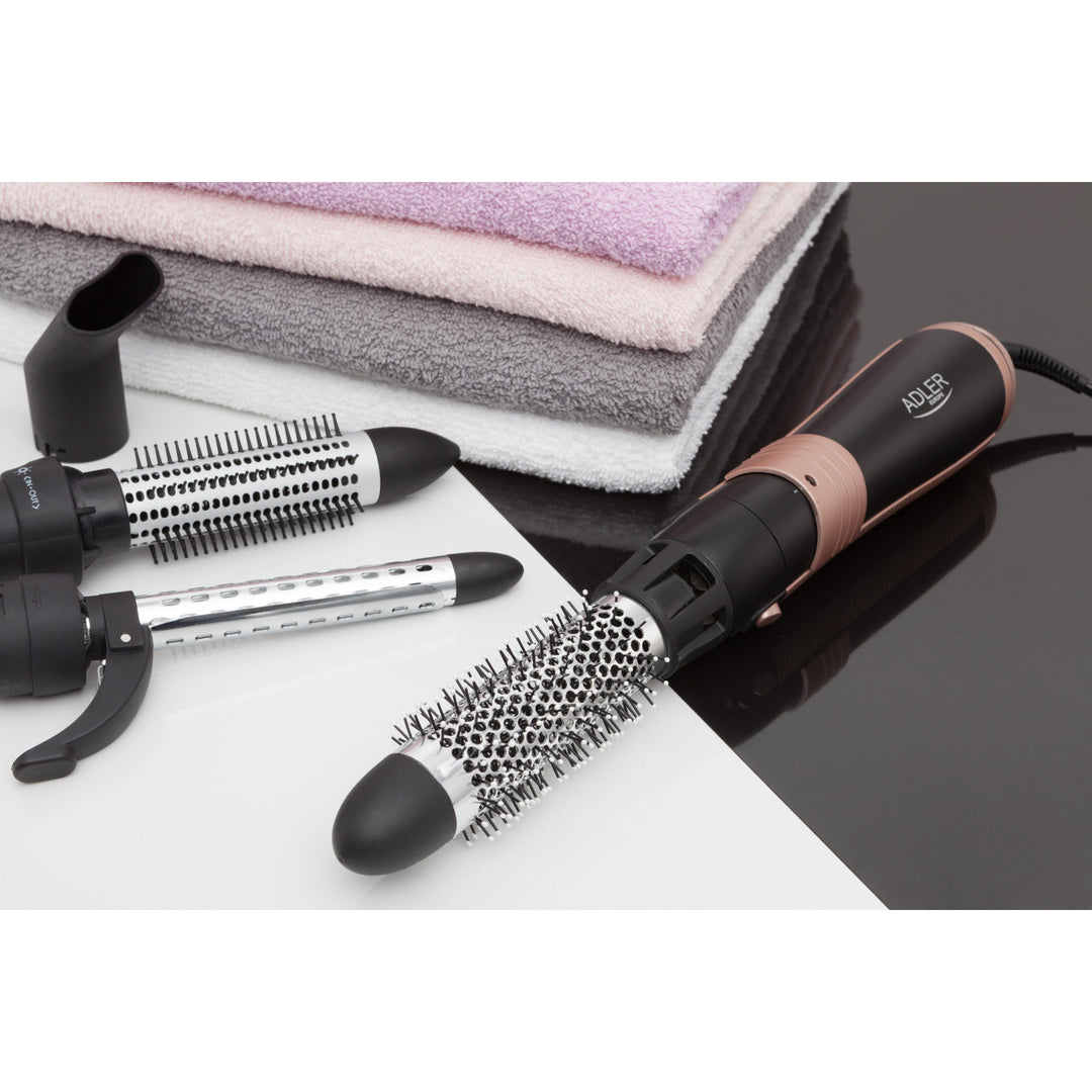 Adler curling-drying iron, multifunctional, 6 attachments, 2 temperature settings, 1000W, AD 2022