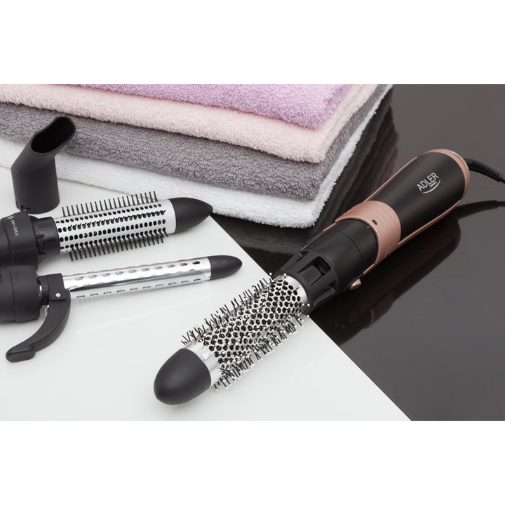 Adler curling-drying iron, multifunctional, 6 attachments, 2 temperature settings, 1000W, AD 2022
