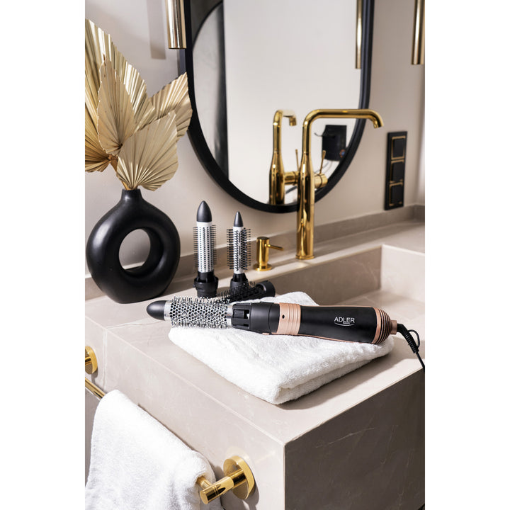 Adler curling-drying iron, multifunctional, 6 attachments, 2 temperature settings, 1000W, AD 2022