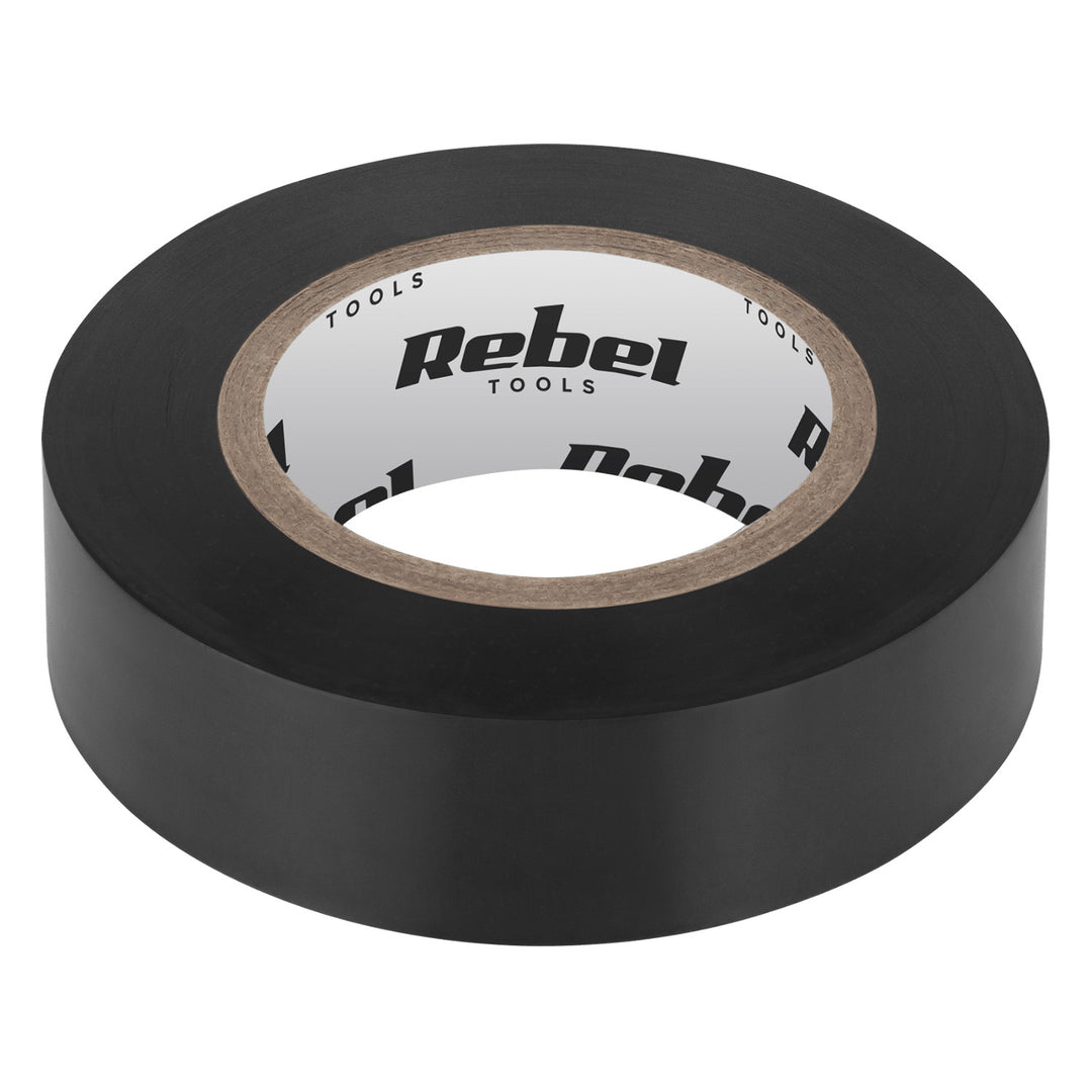 Ruban isolant adhésif REBEL (0,13 mm x 19 mm x 10 yd) noir