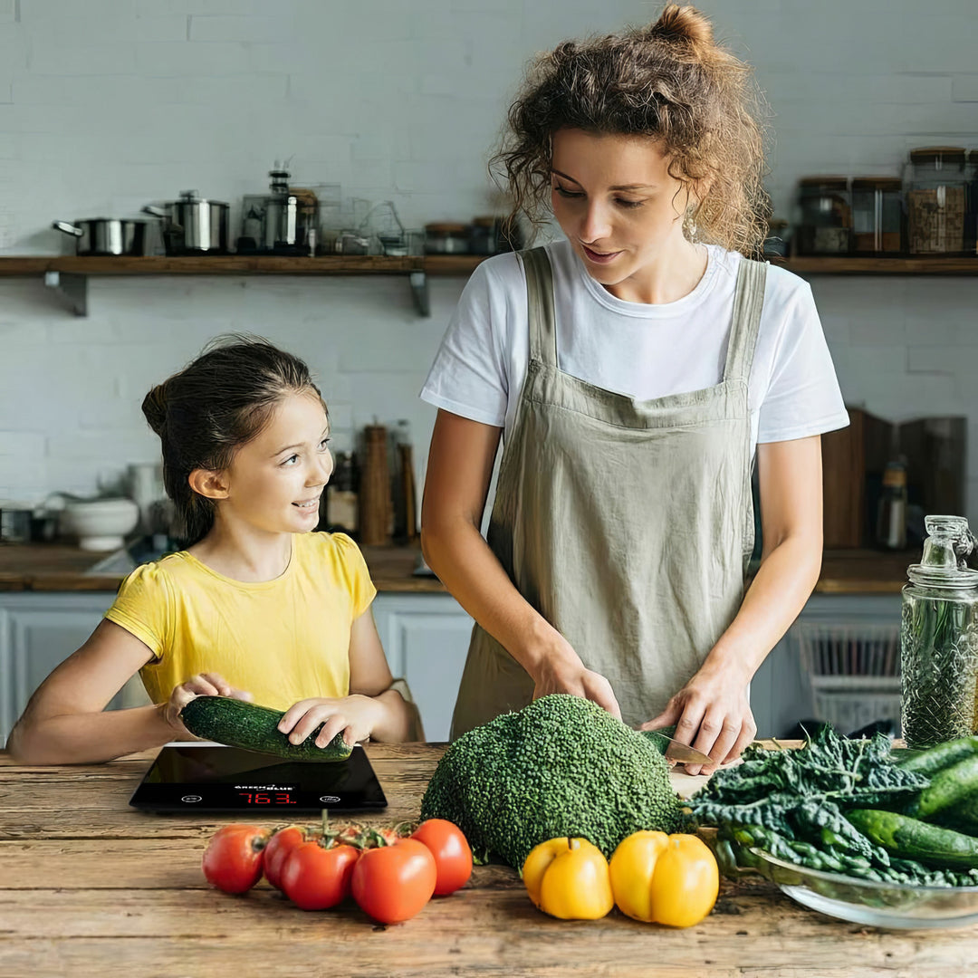 GreenBlue GB171 Bilancia da cucina digitale Nera Preparazione dei pasti