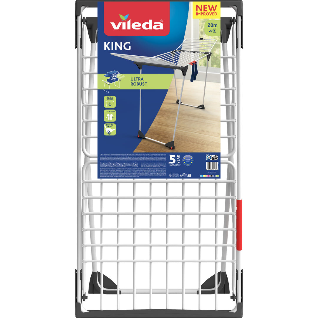 Vileda King standing clothes dryer with thick aluminum lines