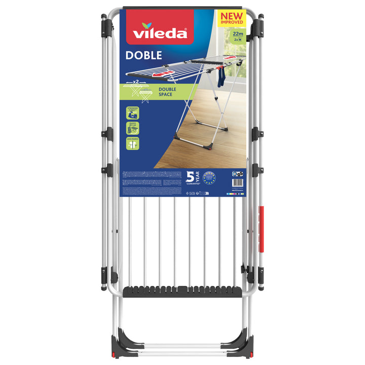 Vileda Doble extendable laundry dryer up to 209 cm long