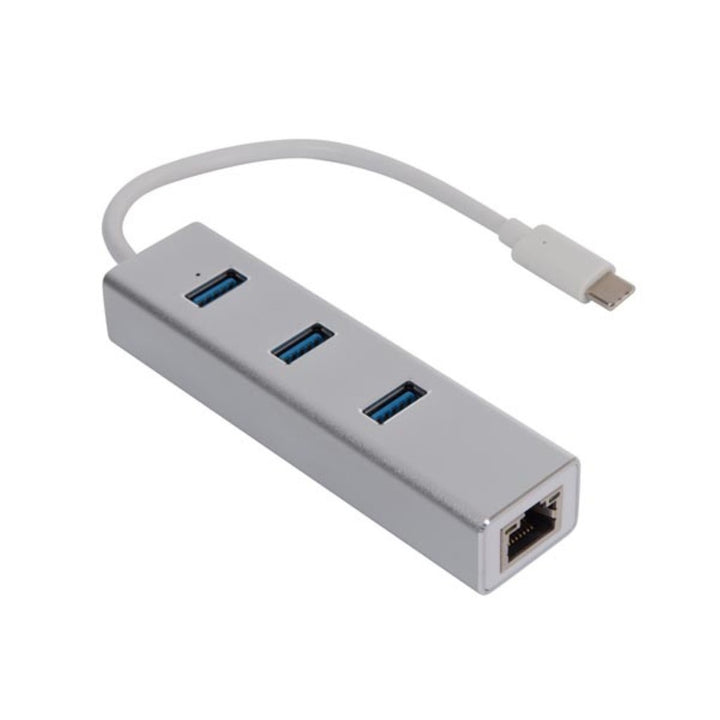 USB-C to Gigabit Ethernet adapter for high-speed network connection Velleman PCMP202