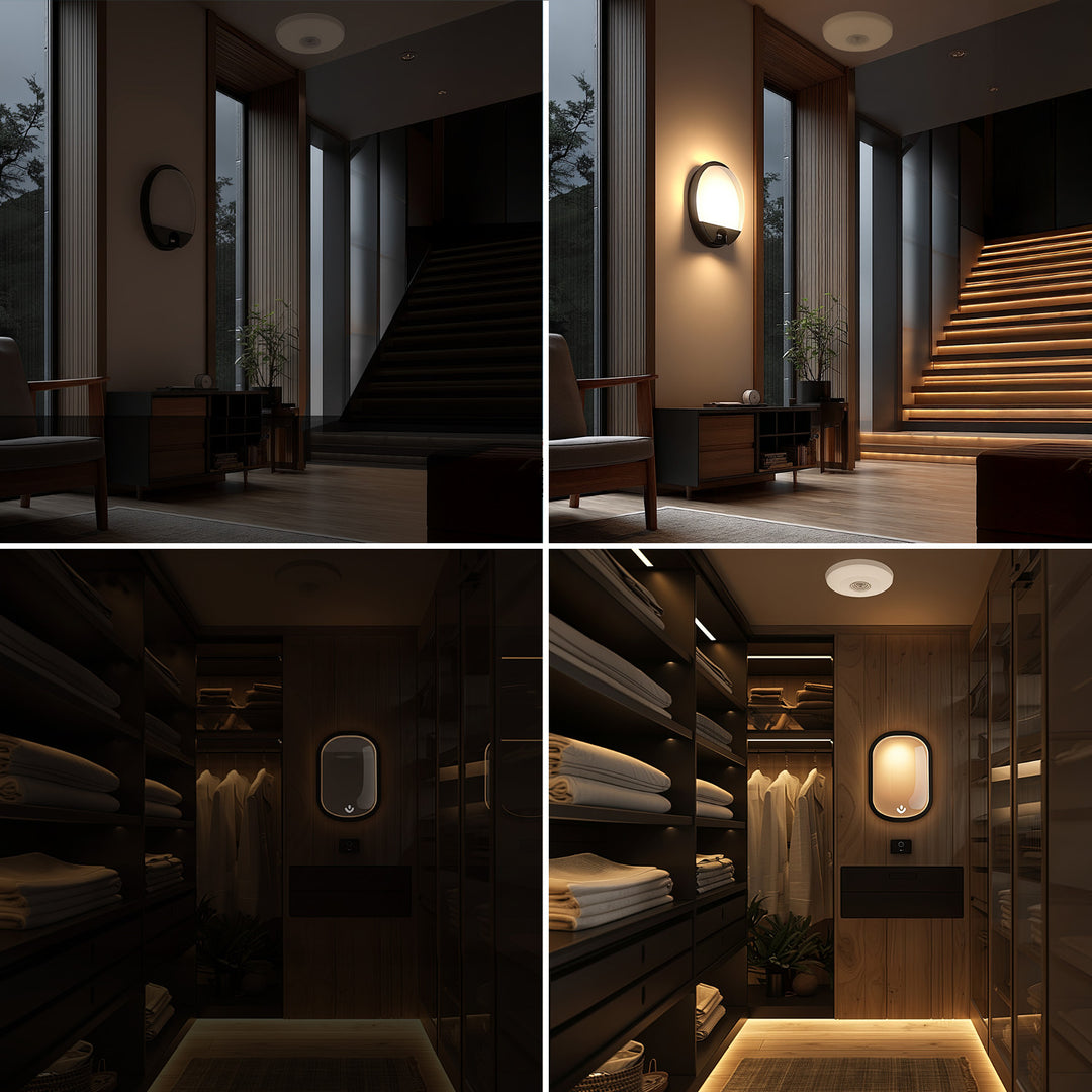 Maclean Energy MCE231 Infrared PIR Sensor Motion Detector Ceiling Mount LED Lighting 360°