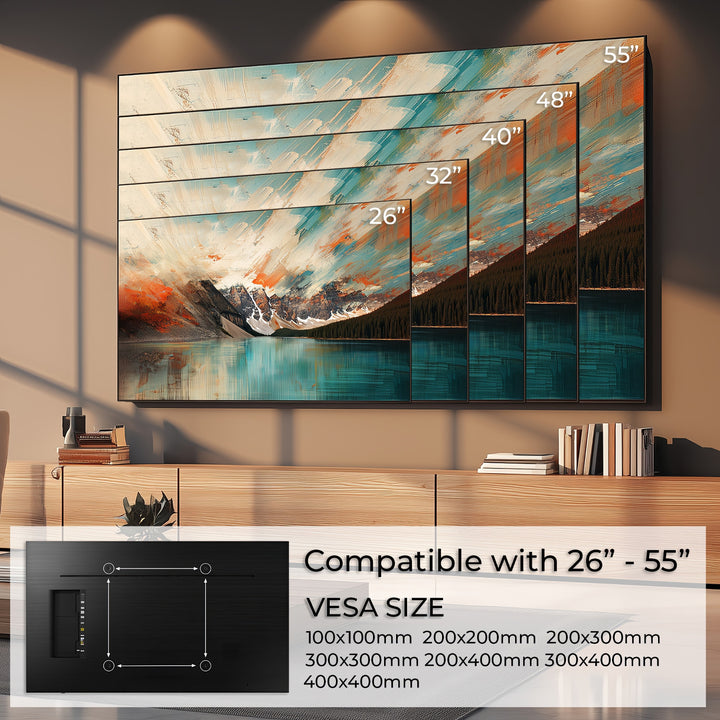 MACLEAN BRACKETS MC-862 Universal TV Wall Mount Bracket Extra Sturdy Adjustable 26'' - 55" 40kg VESA