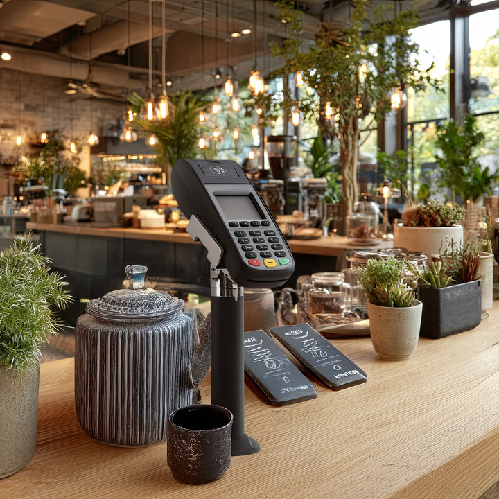 Maclean MC-847 Payment Terminal Card Holder Desk Table Mount Adjustable Universal Pole Tabletop Stand