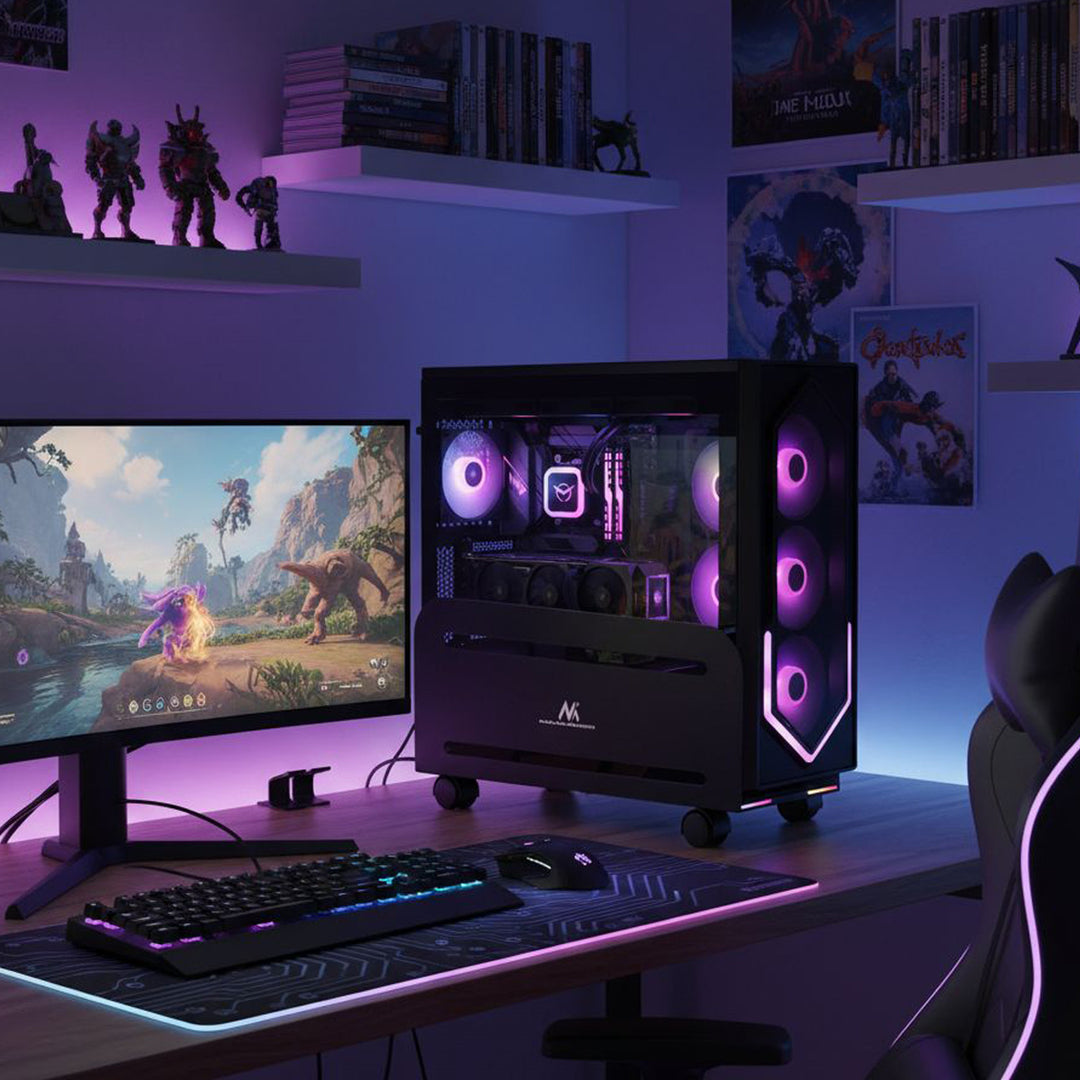 Universal Computer Stand Cart mit Rädern Mobile CPU bis 10kg Cart PC Desktop