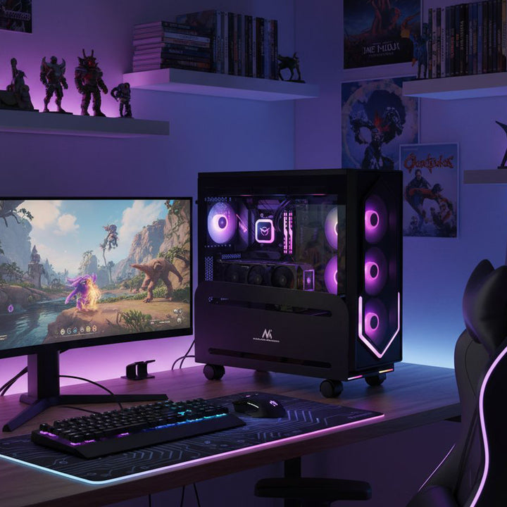 Universal Computer Stand Cart mit Rädern Mobile CPU bis 10kg Cart PC Desktop